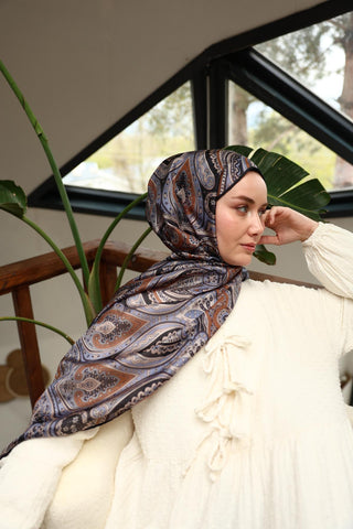 %100 Vual İpek Şal 441001-03