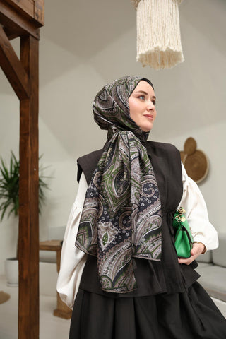 %100 Vual İpek Şal 441001-09