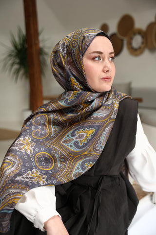 %100 Vual İpek Şal 441001-10