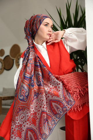 %100 Vual İpek Şal 441001-11