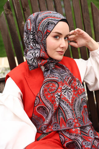 %100 Vual İpek Şal 441001-12