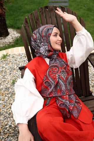 %100 Vual İpek Şal 441001-12