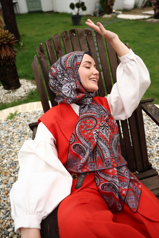 %100 Vual İpek Şal 441001-12