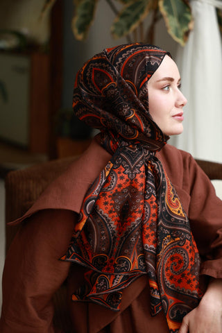 %100 Vual İpek Şal 441001-15