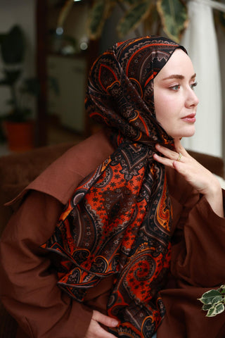 %100 Vual İpek Şal 441001-15