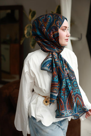 %100 Vual İpek Şal 441001-17