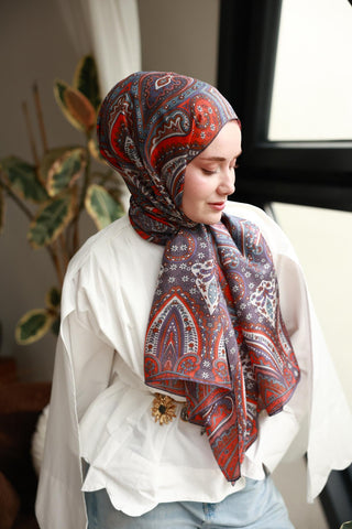 %100 Vual İpek Şal 441001-18