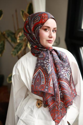 %100 Vual İpek Şal 441001-18