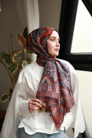 %100 Vual İpek Şal 441001-18