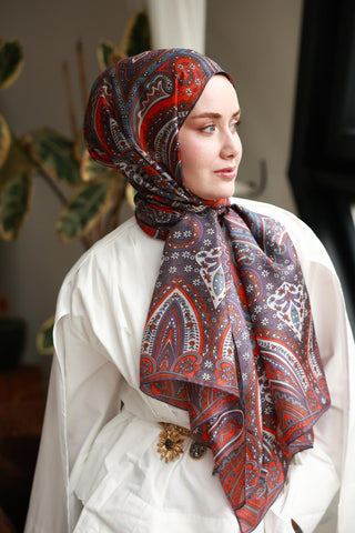 %100 Vual İpek Şal 441001-18