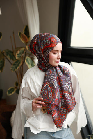 %100 Vual İpek Şal 441001-18