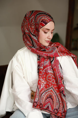 %100 Vual İpek Şal 441001-19