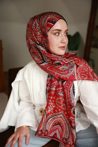 %100 Vual İpek Şal 441001-19