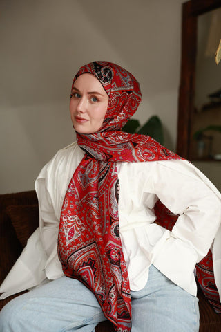 %100 Vual İpek Şal 441001-19