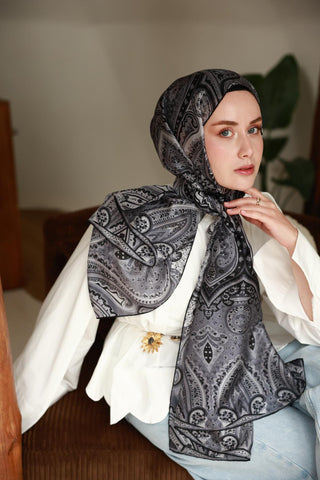 %100 Vual İpek Şal 441001-21