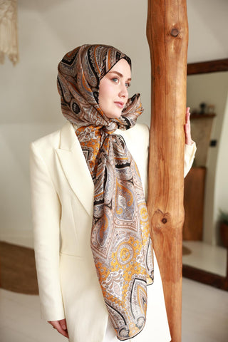 %100 Vual İpek Şal 441001-23