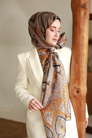 %100 Vual İpek Şal 441001-23