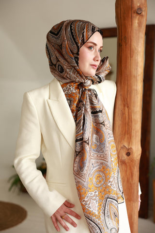 %100 Vual İpek Şal 441001-23