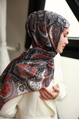 %100 Vual İpek Şal 441001-25