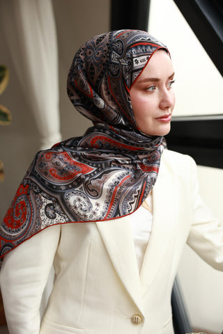 %100 Vual İpek Şal 441001-25