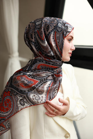 %100 Vual İpek Şal 441001-25