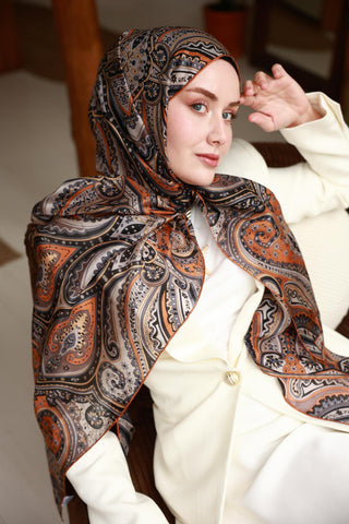 %100 Vual İpek Şal 441001-26