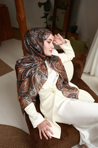 %100 Vual İpek Şal 441001-26