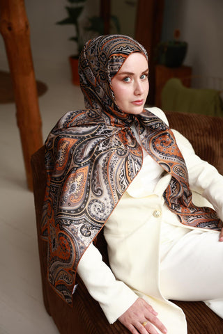 %100 Vual İpek Şal 441001-26