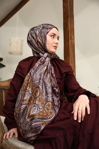 %100 Vual İpek Şal 441001-27