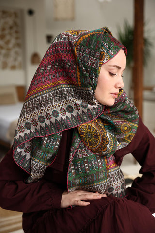 %100 Vual İpek Şal 441002-03 - Vual İpek Şal - | Silk Home
