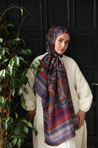 %100 Vual İpek Şal 441002-05