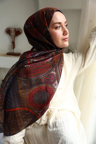 %100 Vual İpek Şal 441002-06