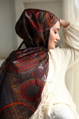 %100 Vual İpek Şal 441002-06