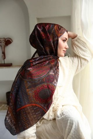 %100 Vual İpek Şal 441002-06