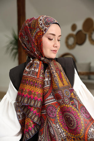 %100 Vual İpek Şal 441002-07