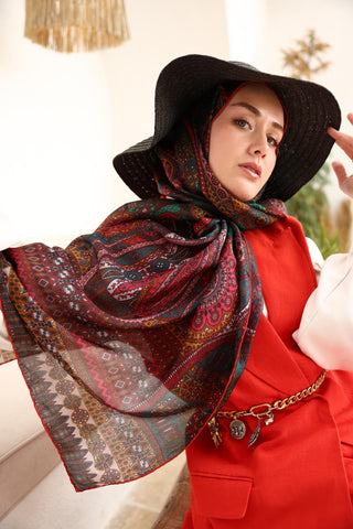 %100 Vual İpek Şal 441002-08