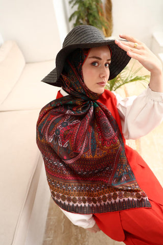 %100 Vual İpek Şal 441002-08