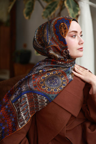 %100 Vual İpek Şal 441002-14