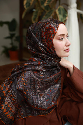 %100 Vual İpek Şal 441002-15