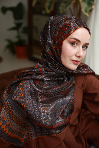 %100 Vual İpek Şal 441002-15