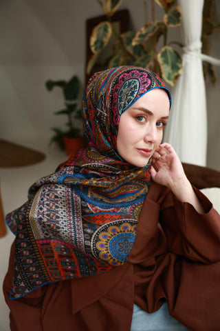 %100 Vual İpek Şal 441002-16