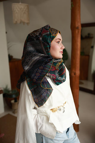 %100 Vual İpek Şal 441002-17