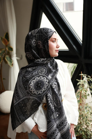 %100 Vual İpek Şal 441002-19