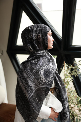 %100 Vual İpek Şal 441002-19