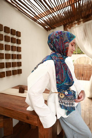 %100 Vual İpek Şal 441002-20