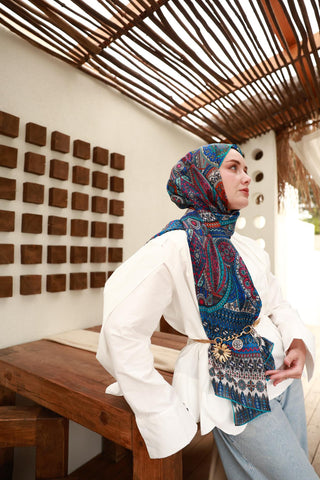 %100 Vual İpek Şal 441002-20