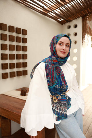 %100 Vual İpek Şal 441002-20