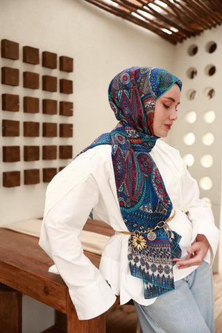 %100 Vual İpek Şal 441002-20