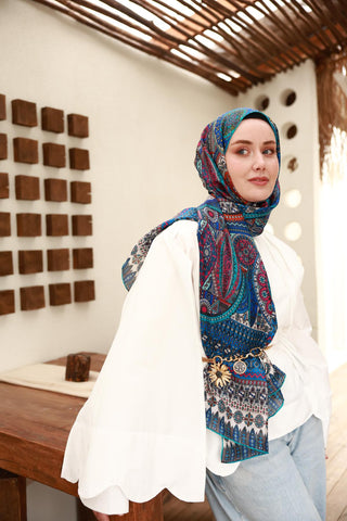 %100 Vual İpek Şal 441002-20