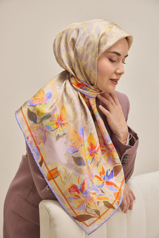 Twill İpek Eşarp Evreka Butter Yellow 90x90